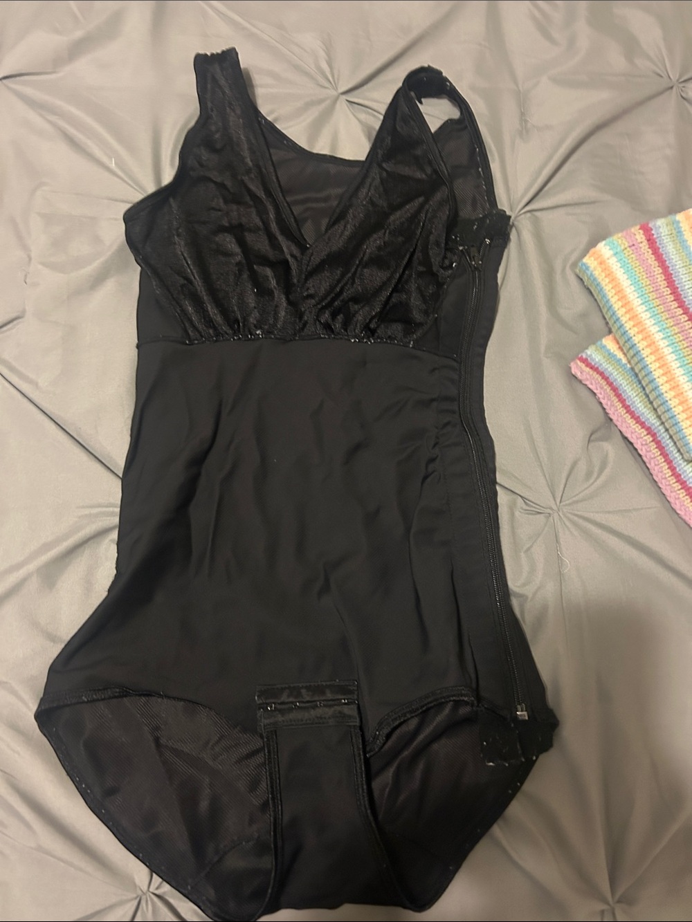 Black Women's Shapewear Bodysuit - Supportive One-Piece